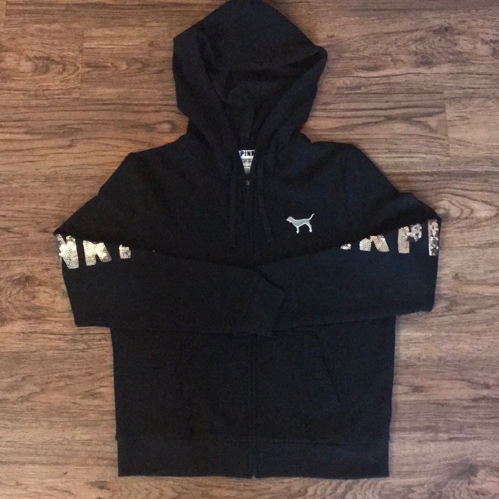 Victoria's Secret PINK Bling Full Zip Hoodie - Picture 4 of 7